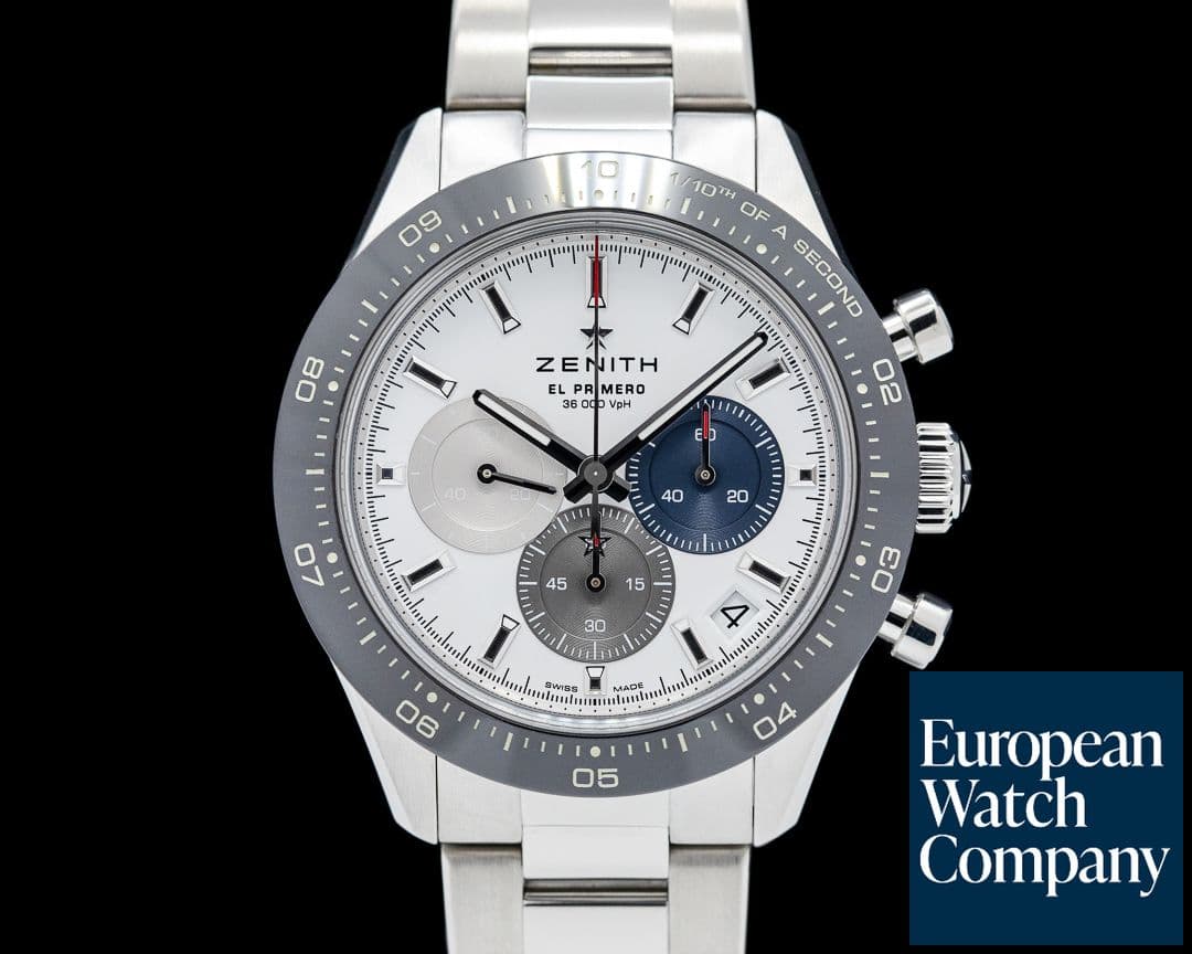 Image of Zenith El Primero Chronomaster Sport SS White Dial