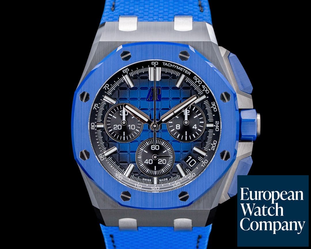 Image of Audemars Piguet 26420CE Royal Oak Offshore Blue Ceramic Blue Dial