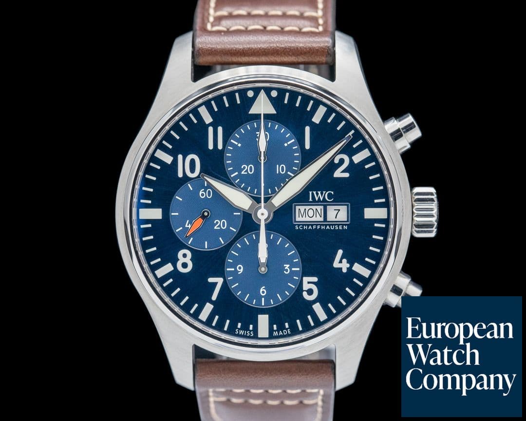 Image of IWC Pilot Chronograph "Le Petit Prince" SS Blue Dial