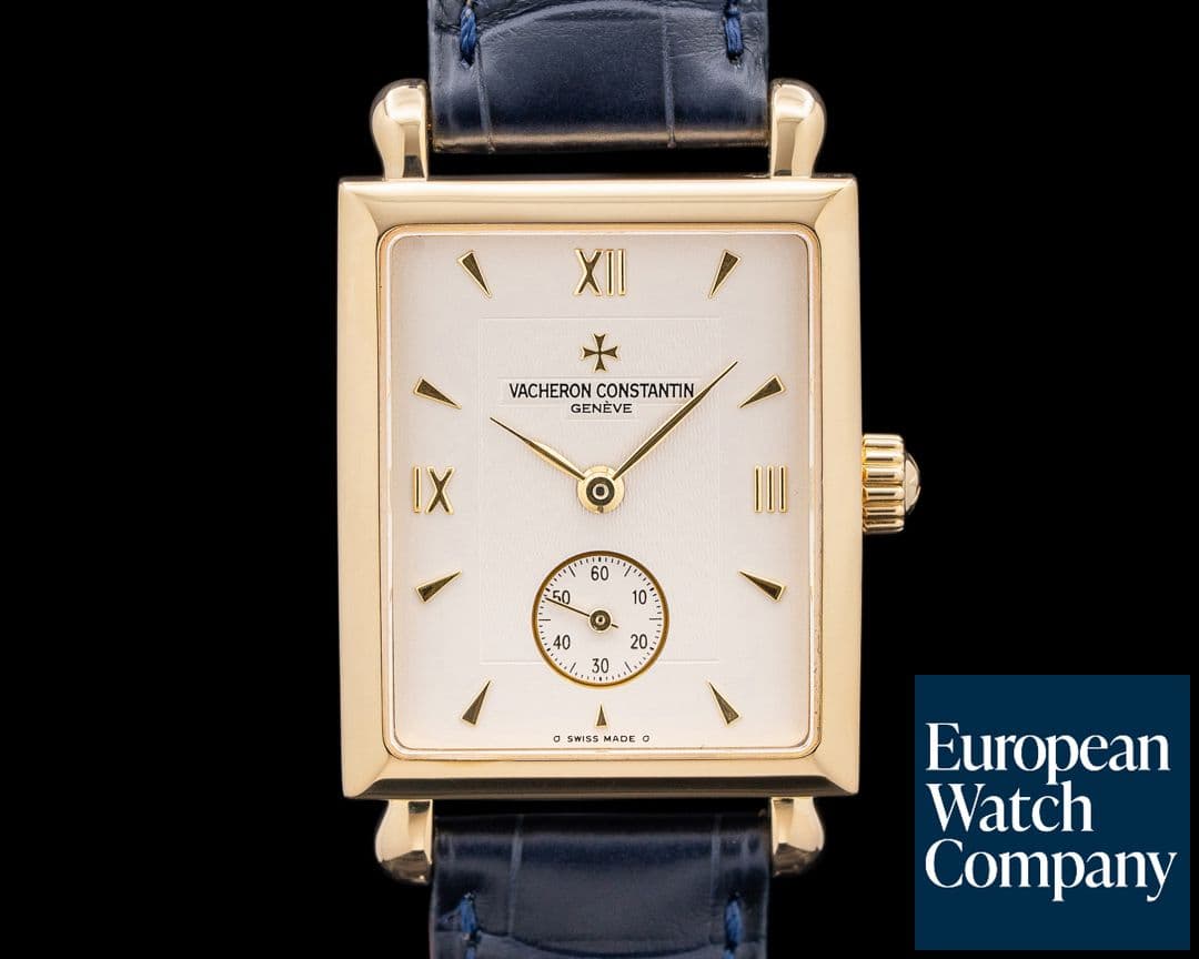 Image of Vacheron Constantin Les Historiques Carree 18K Yellow Gold Silver Dial