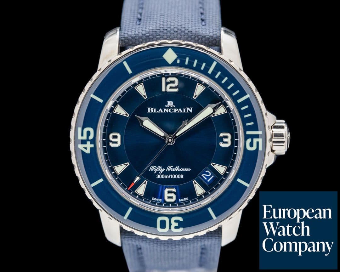 Image of Blancpain Fifty Fathoms 18K White Gold Limited Edition