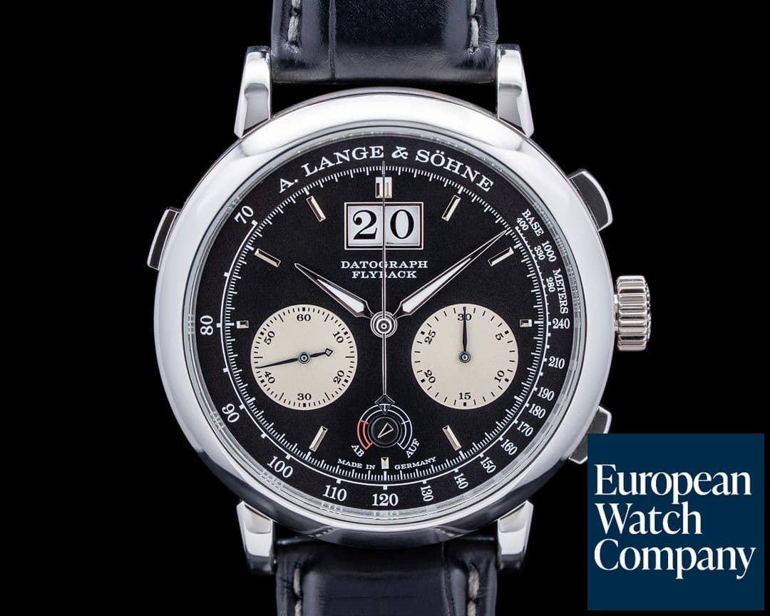 Image of A. Lange and Sohne 405.035 Datograph Up / Down Platinum Black Dial