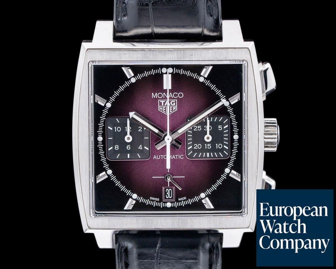 Image of TAG Heuer Monaco Chronograph Automatic SS LIMITED Purple Dial