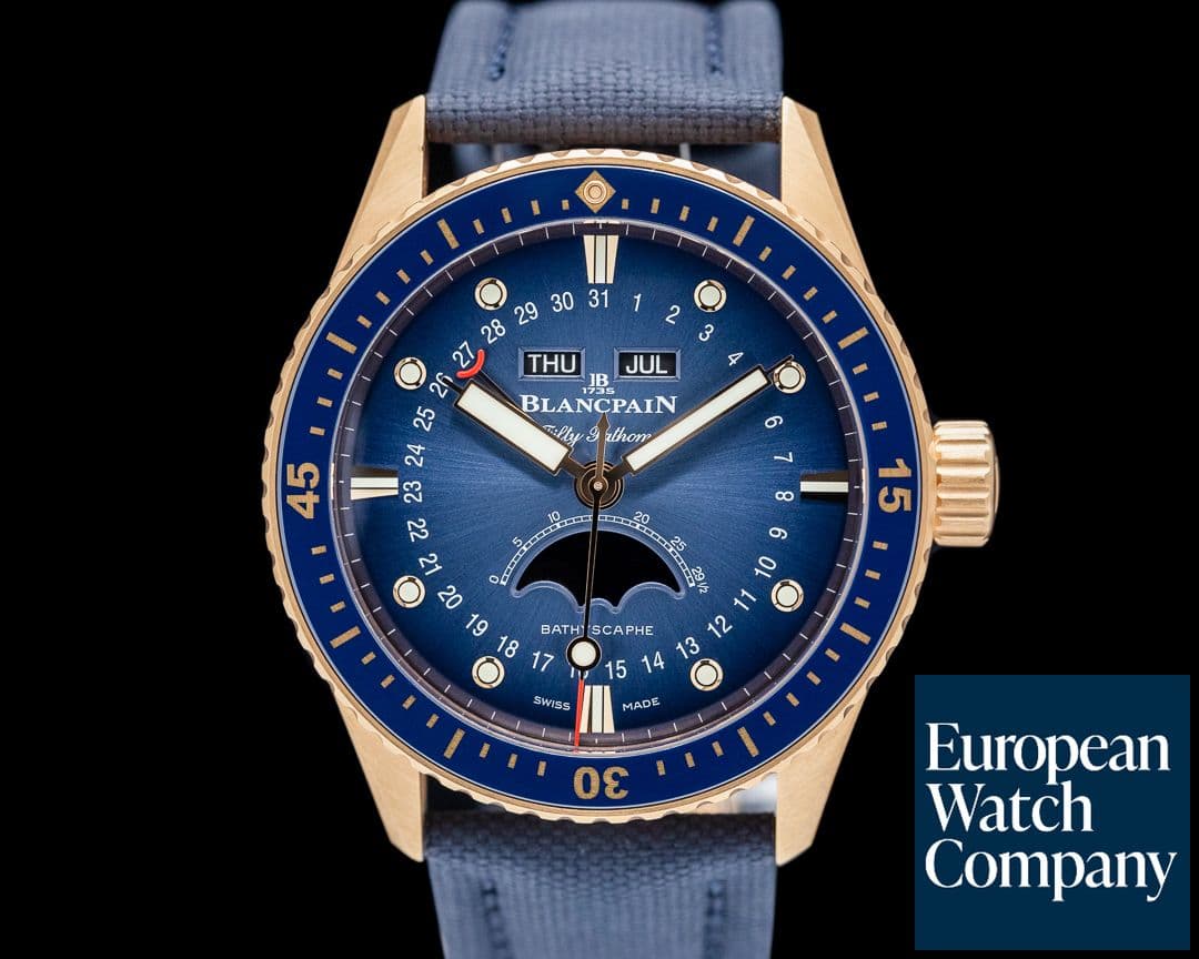 Image of Blancpain Fifty Fathoms Bathyscaphe Quantième Complet Phases de Lune 2024