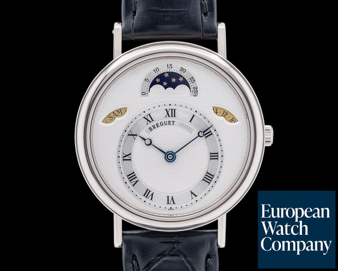 Image of Breguet Classique Calendar Moonphase 3330 18K White Gold
