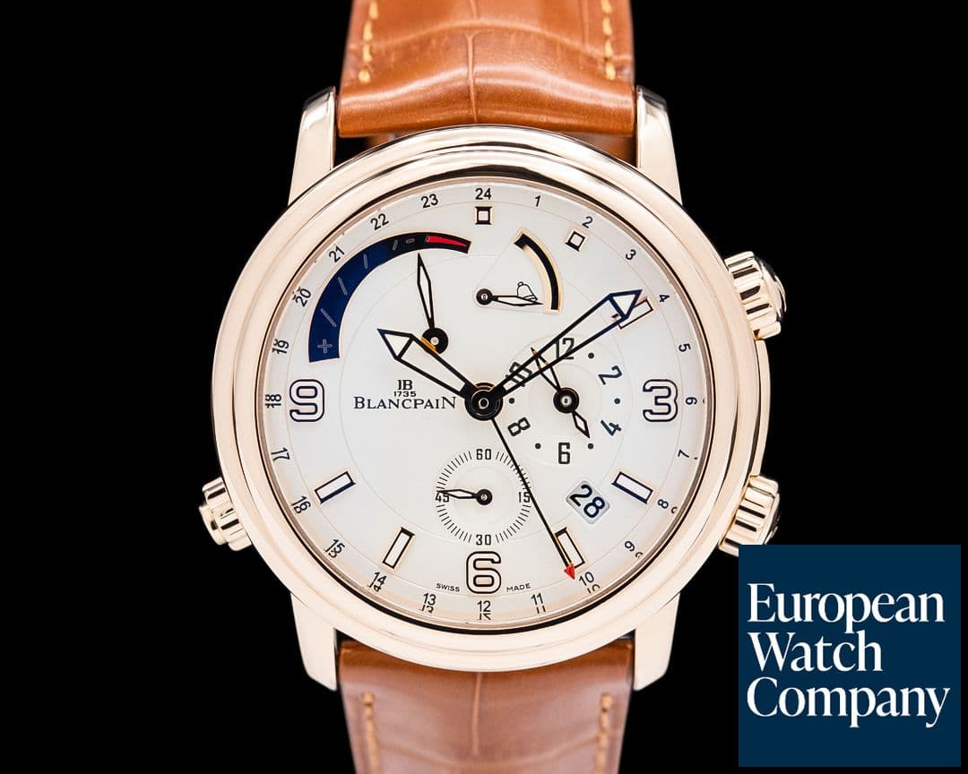 Image of Blancpain Leman Reveil GMT 2841 18K Rose Gold