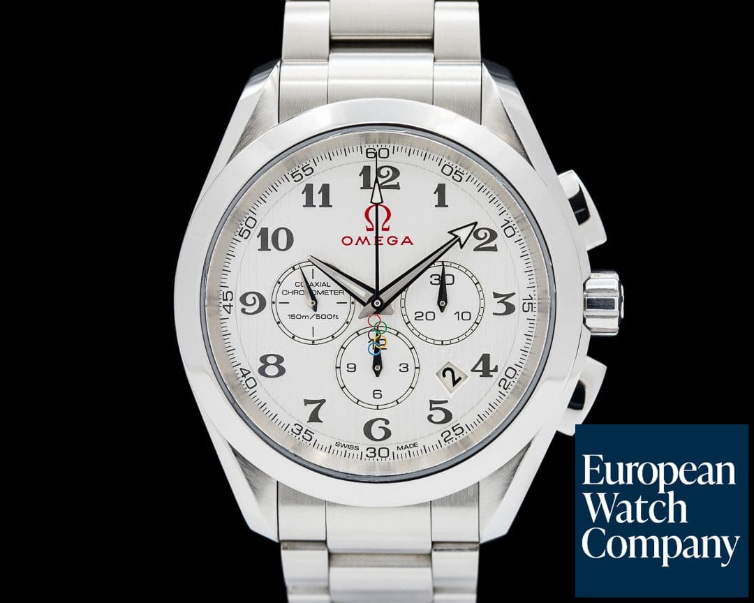 Image of Omega Aqua Terra Chronograph Olympic Games Silver Dial SS