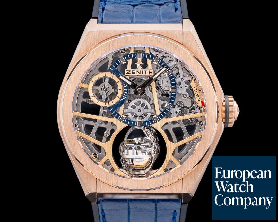 Image of Zenith Defy Zero G "Gravity Control" 18k Rose Gold 44MM