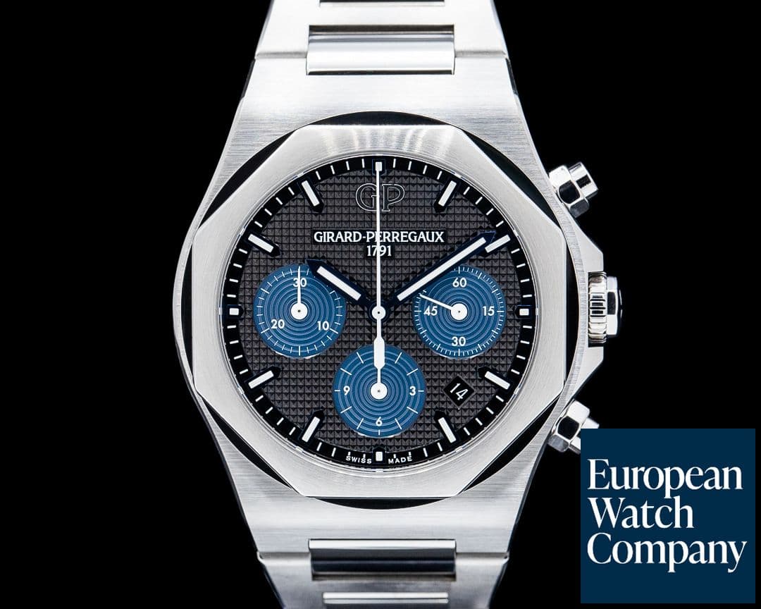 Image of Girard Perregaux Laureato Chronograph 42MM SS Black Dial