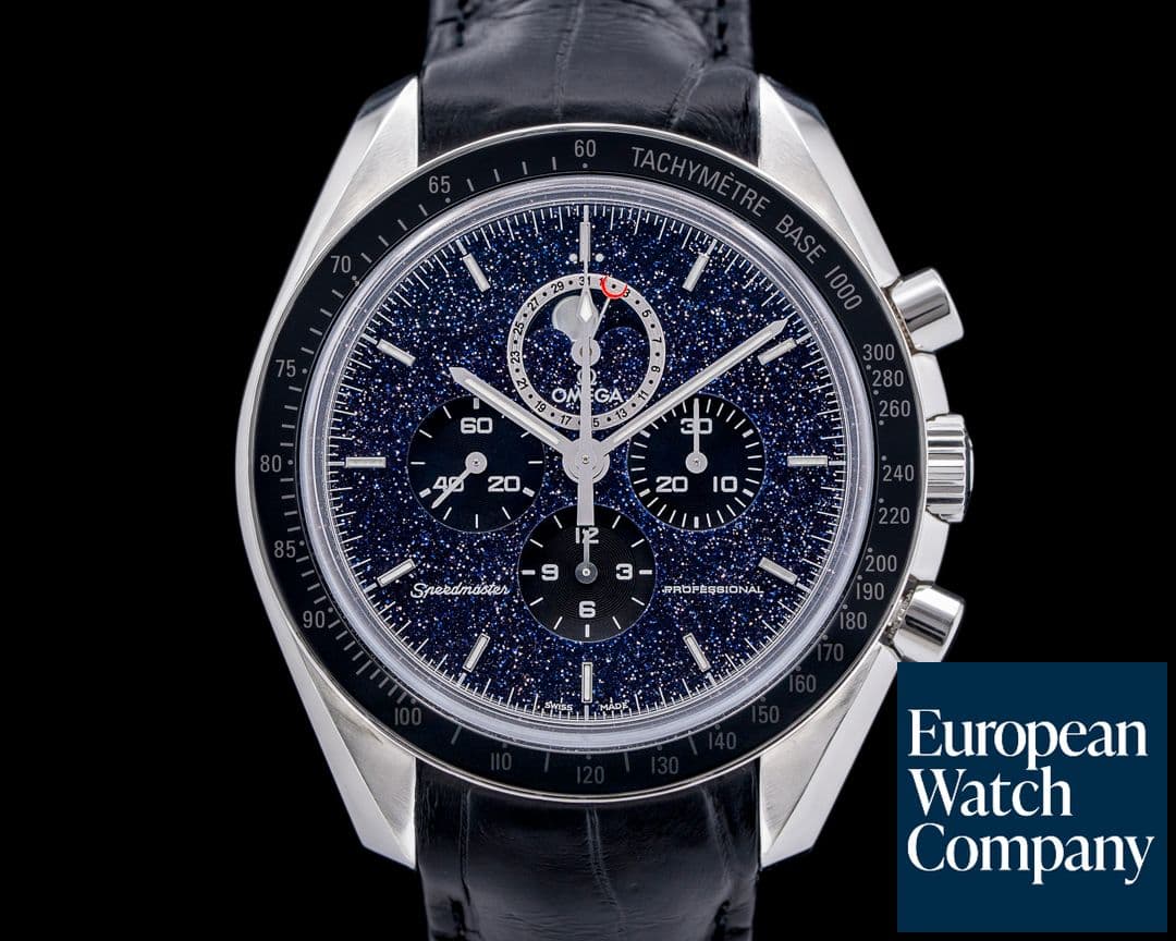 Image of Omega Speedmaster Professional Moonphase Aventurine Dial SS