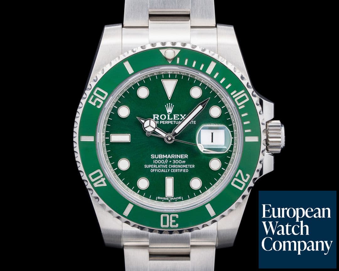 Image of Rolex Submariner "Hulk" Green Ceramic Bezel SS Green Dial