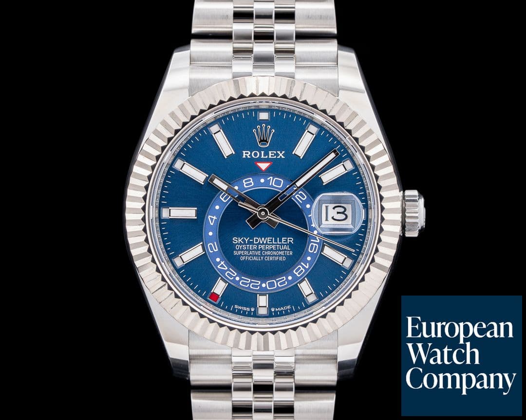 Image of Rolex Sky-Dweller 326934 Jubilee SS Blue Dial