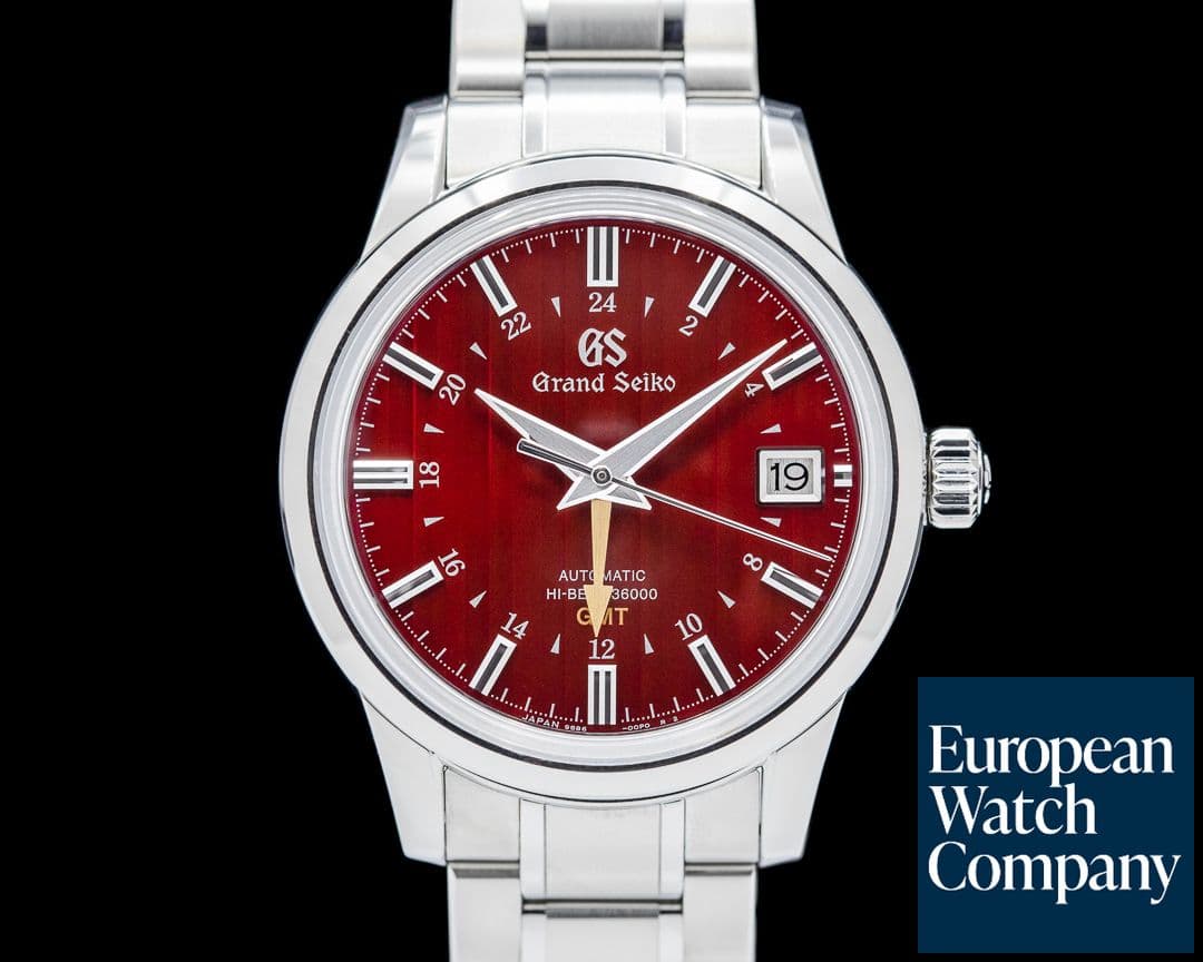 Image of Grand Seiko Elegance "Yuka Momiji" Autumn Red Hi-Beat 36000 GMT SS