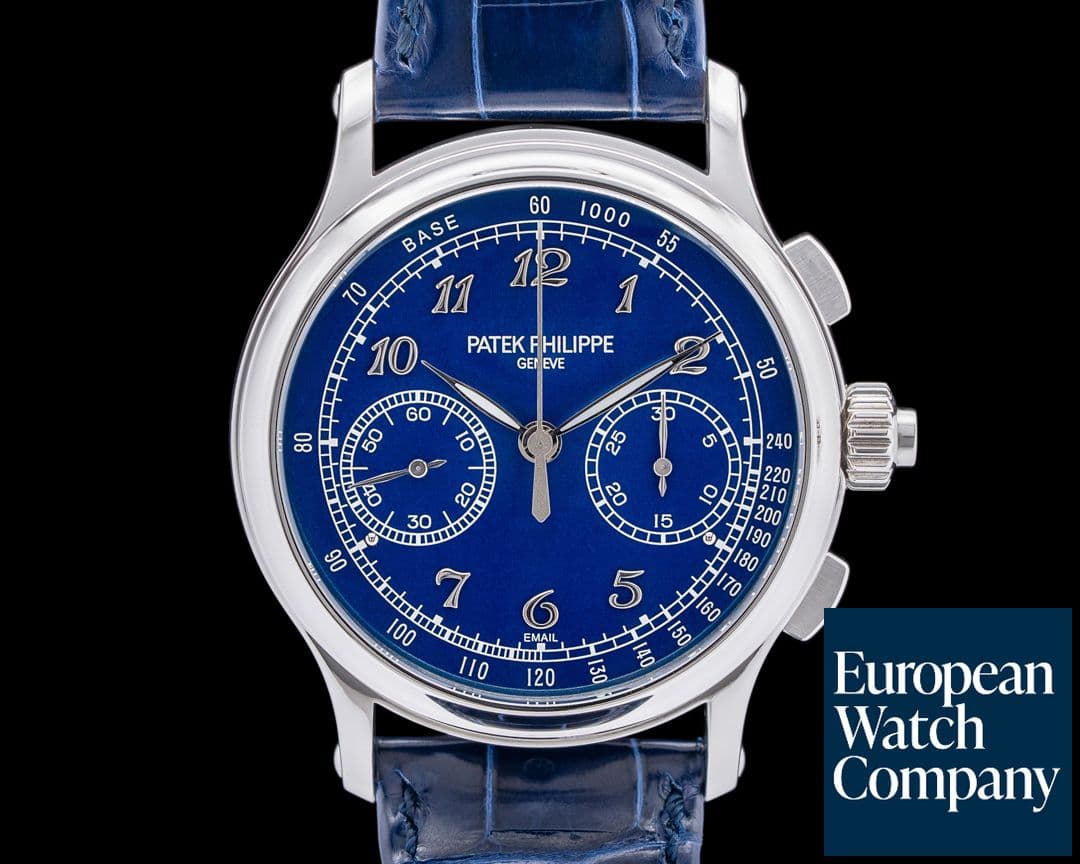 Image of Patek Philippe Split Second 5370P Platinum Blue Enamel Dial