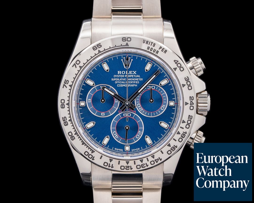 Image of Rolex Daytona 116509 18K White Gold Blue Dial