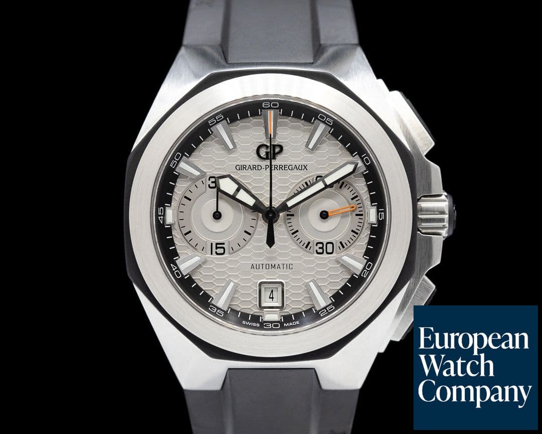 Image of Girard-Perregaux Chrono Hawk SS Chronograph Silver Dial