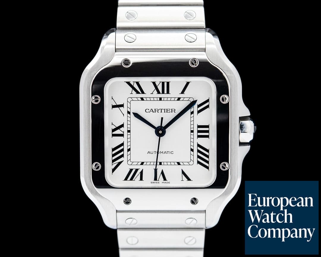 Image of Cartier Santos Medium Automatic SS Silver Dial