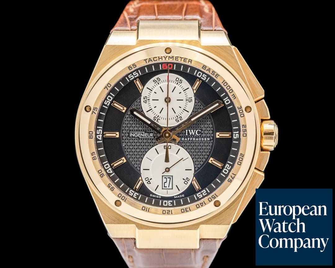 Image of IWC Big Ingenieur Flyback Chronograph 18K Rose Gold Black Dial