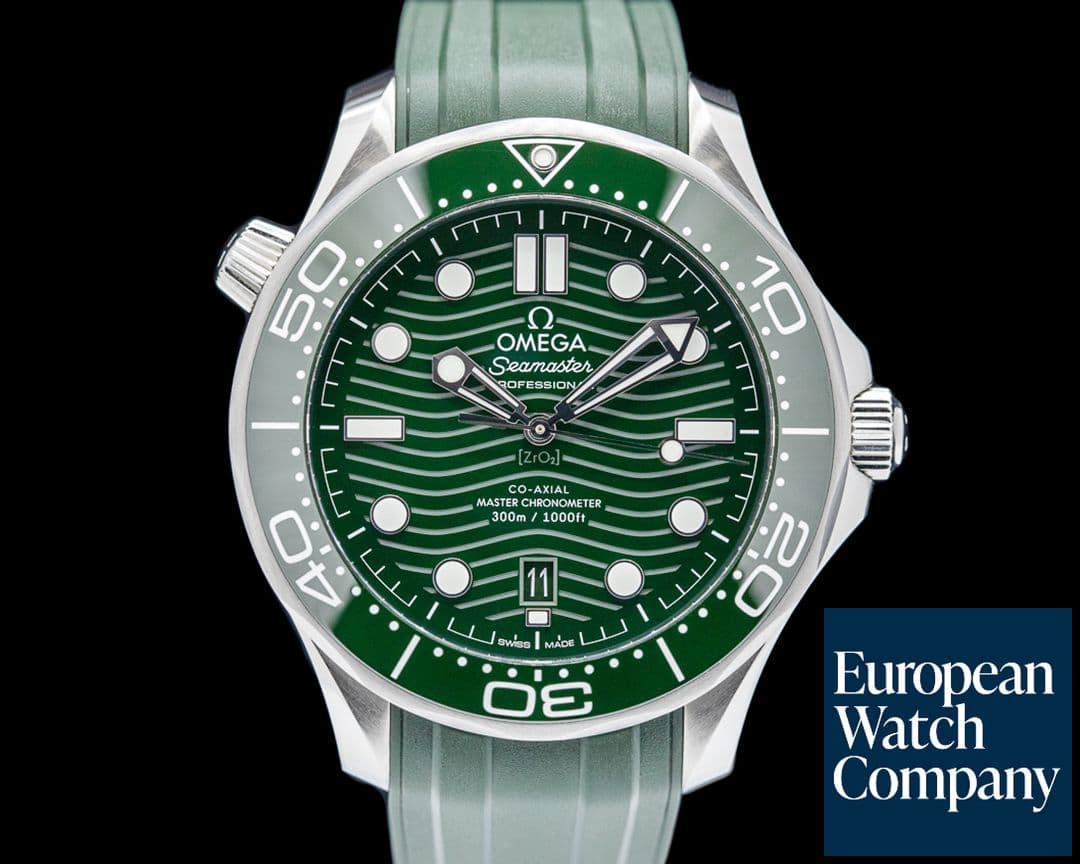 Image of Omega Seamaster Diver 300M Master Co-Axial Ceramic SS Green Dial