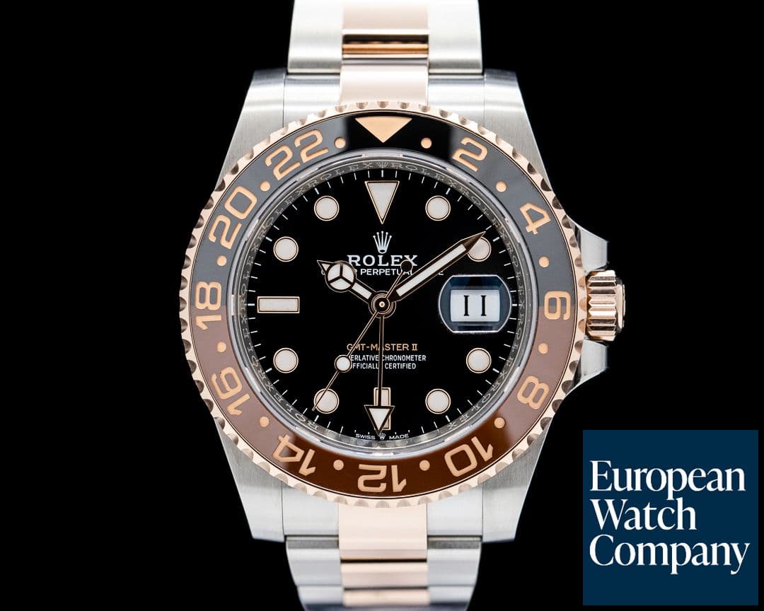 Image of Rolex GMT Master II "Root Beer" SS / 18K Everose Gold Black Dial 2024