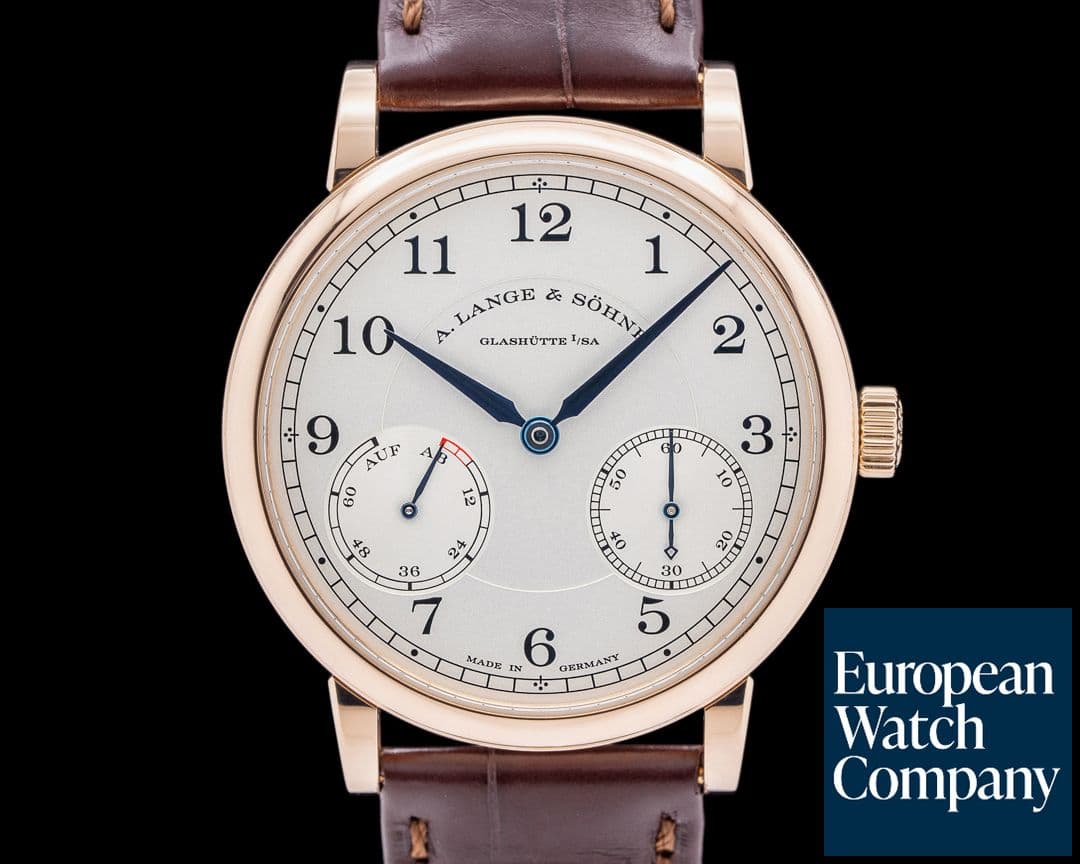 Image of A. Lange and Sohne 1815 Up & Down 234.032 18K Rose Gold Silver Dial