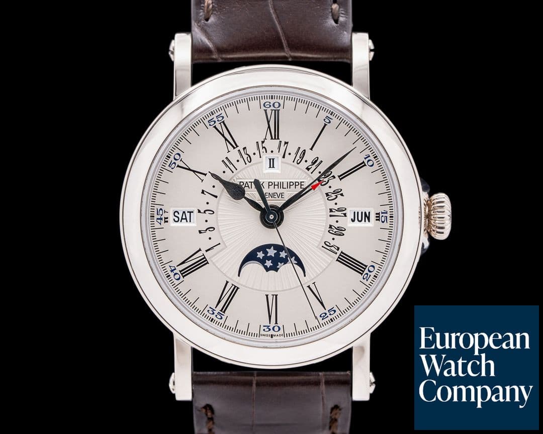Image of Patek Philippe 5159G Retrograde Perpetual Calendar 18K White Gold Silver Dial