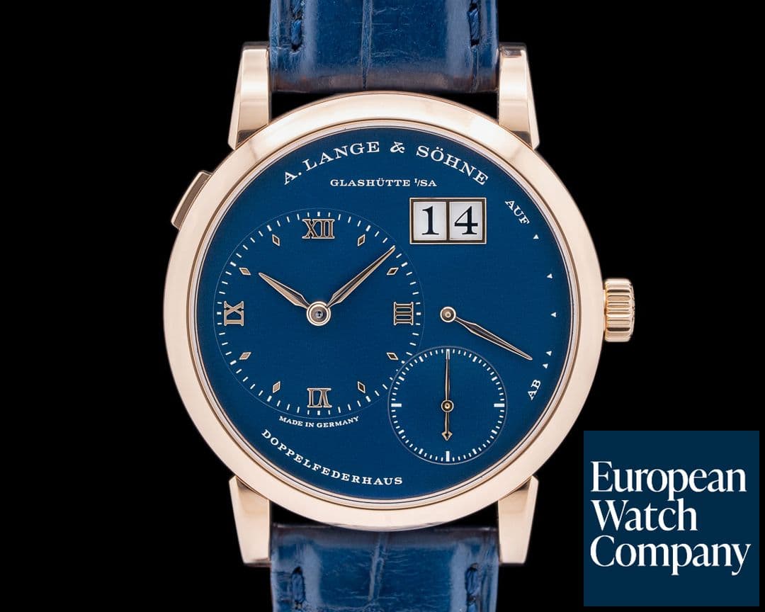 Image of A. Lange and Sohne 191.063 Lange 1 18K Rose Gold Blue Dial 30th Anniversary 2025 LIMITED
