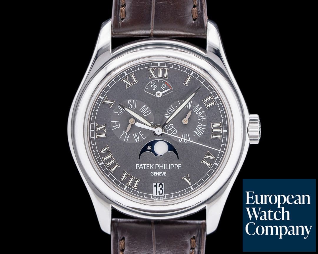 Image of Patek Philippe 5056P Annual Calendar Moon Phase Platinum Gray Dial