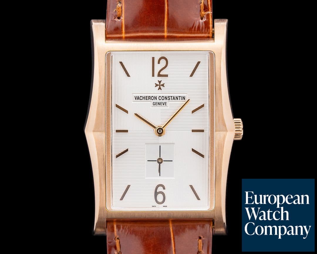 Image of Vacheron Constantin Les Historiques Aronde 1954 18K Rose Gold Silver Dial