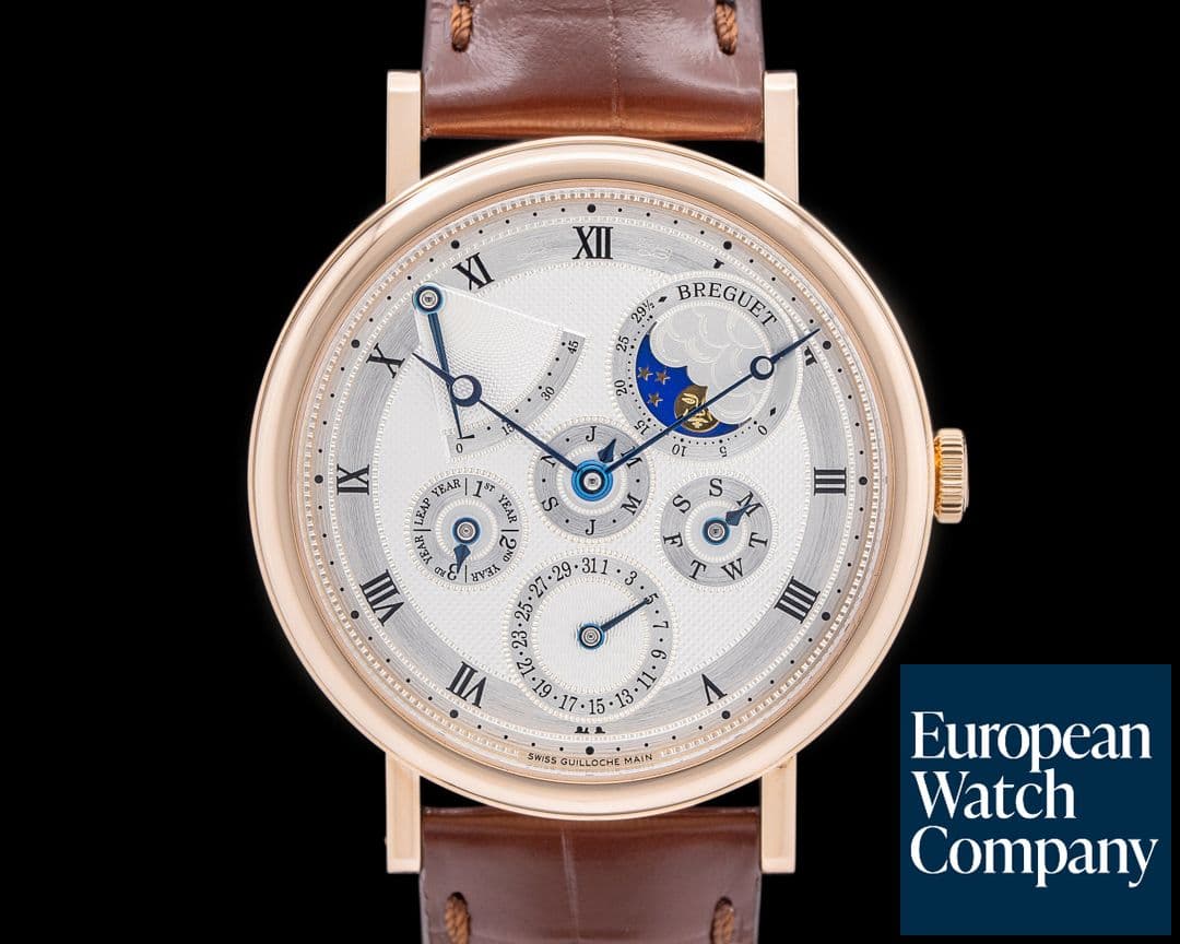 Image of Breguet 5327BR Perpetual Calendar 18K Rose Gold Silver Dial