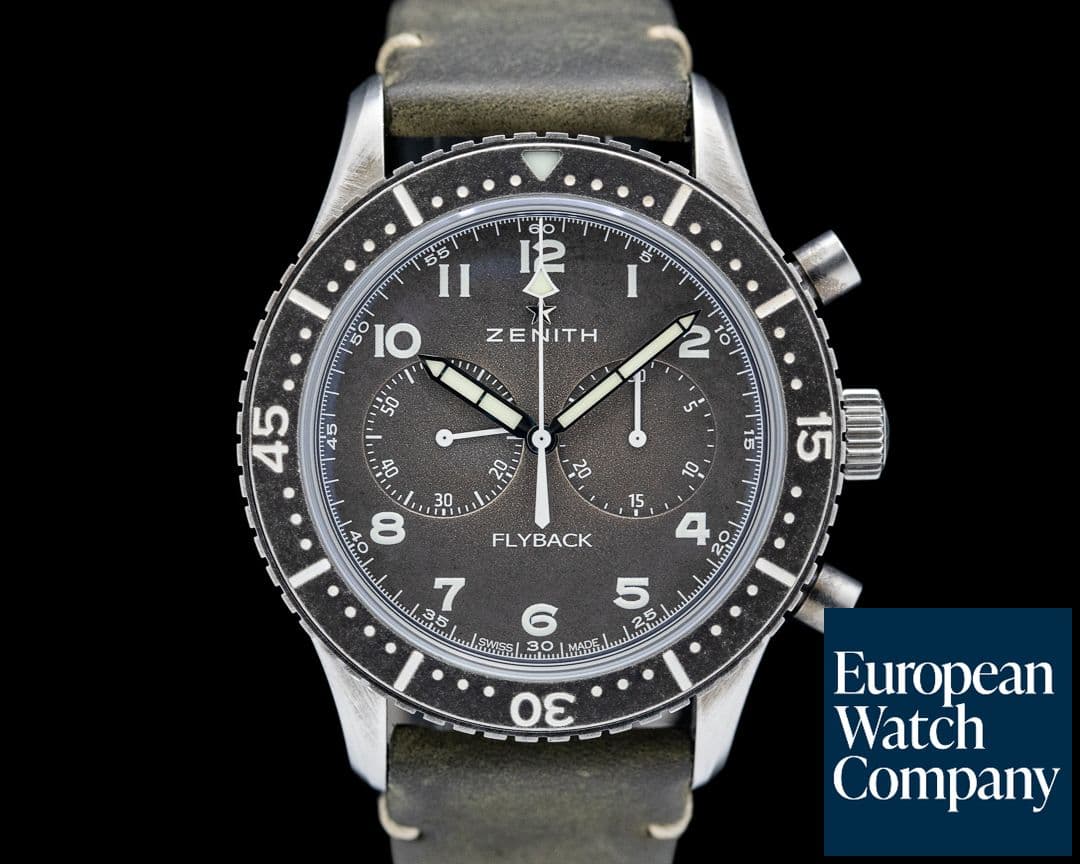 Image of Zenith Pilot Chronometro Tipo CP-2 Flyback SS Gray Dial