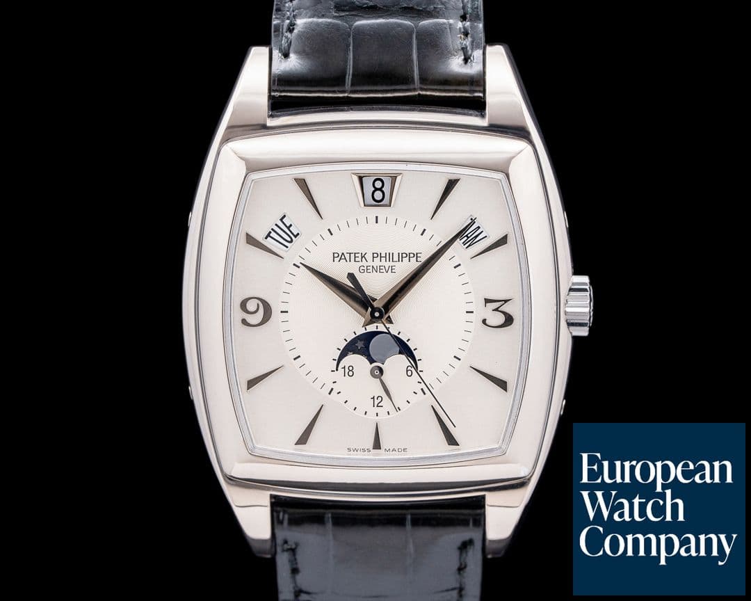 Image of Patek Philippe Gondolo Calendario 5135G 18K White Gold Silver Dial