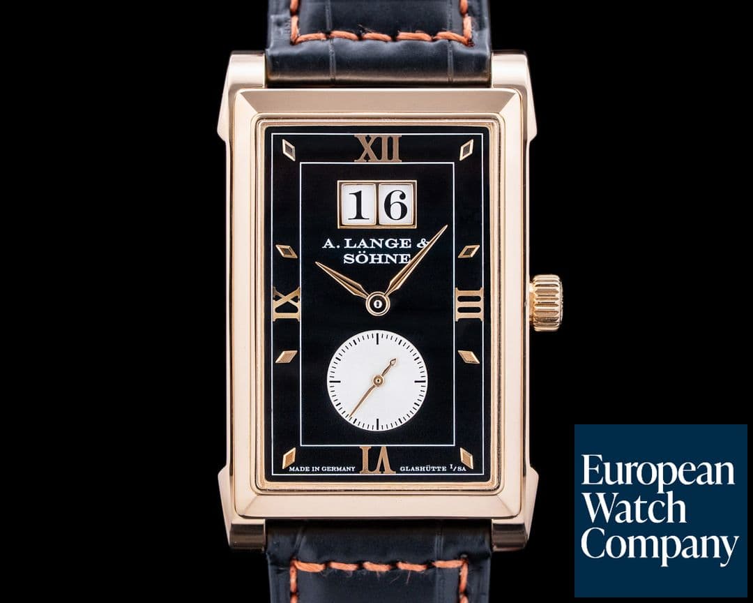 Image of A. Lange and Sohne 107.031 Cabaret 18K Rose Gold Black Dial