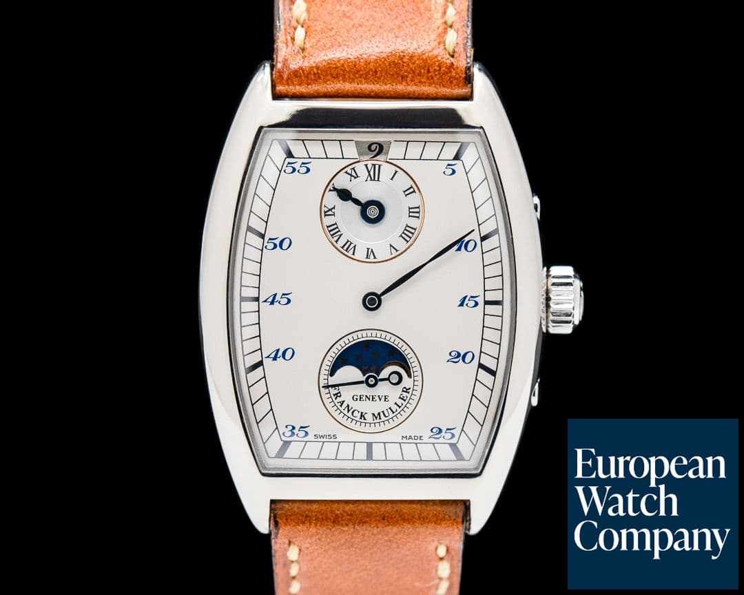 Image of Franck Muller 7500DSL Curvex Jump Hour Regulator GMT 18K WG Silver Dial