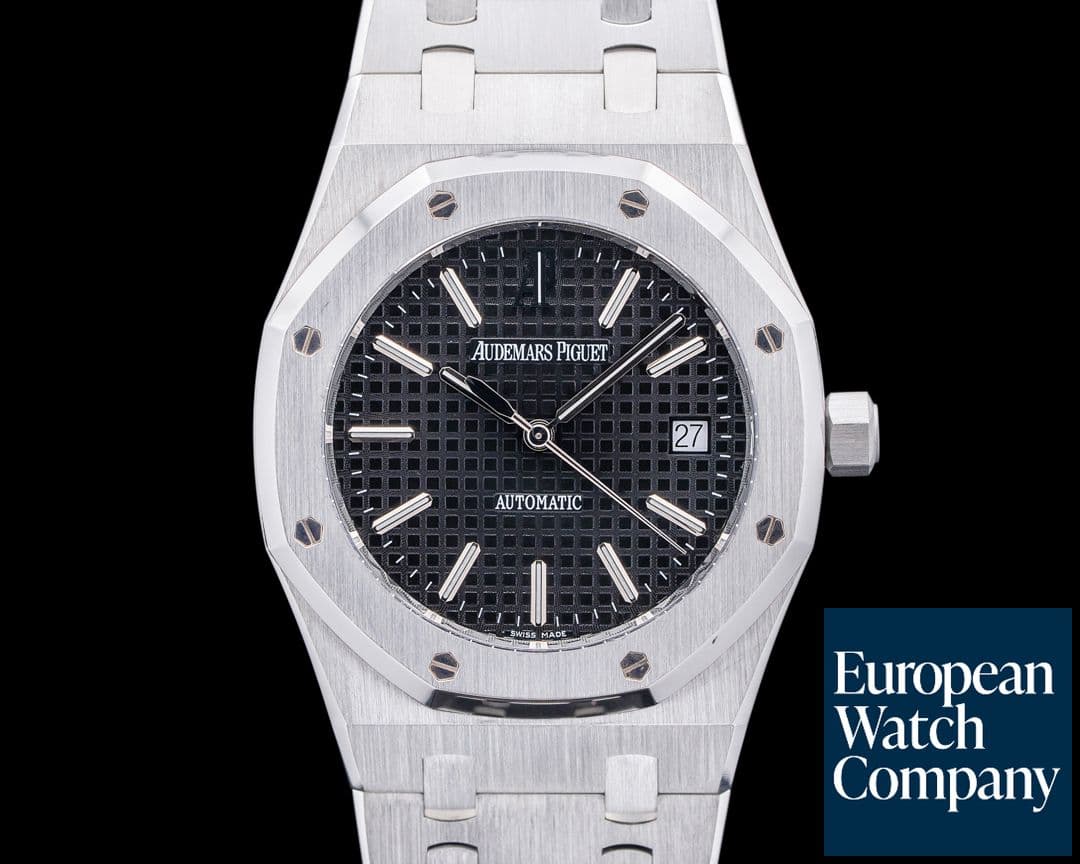 Image of Audemars Piguet 15300ST Royal Oak SS Black Dial