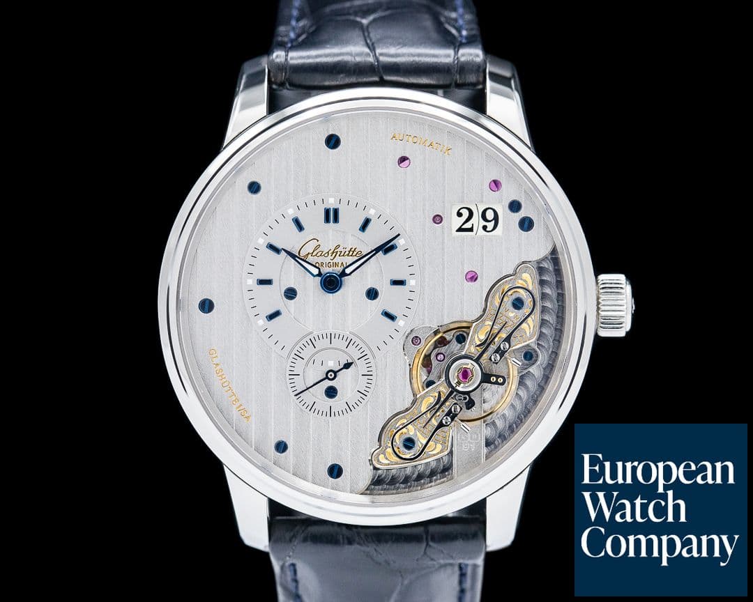 Image of Glashutte Original PanoMaticInverse SS Silver Dial