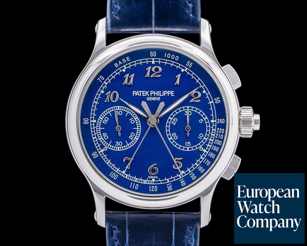 Image of Patek Philippe Split Second 5370P Platinum Blue Enamel Dial