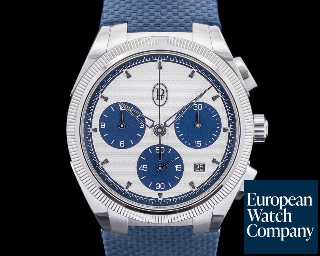 Image of Parmigiani Tonda PF Sport Chronograph Steel Milano Blue SS Silver Dial 2024