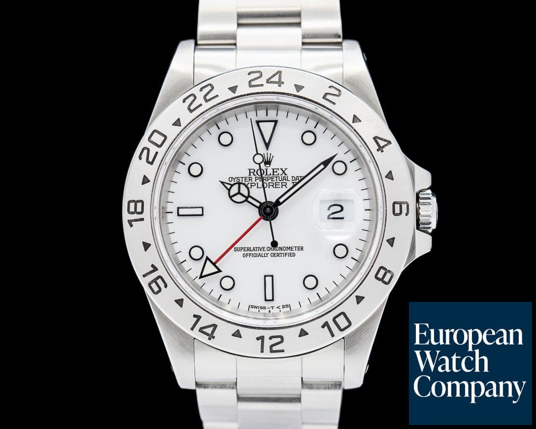Image of Rolex 16570 Explorer II SS White Dial