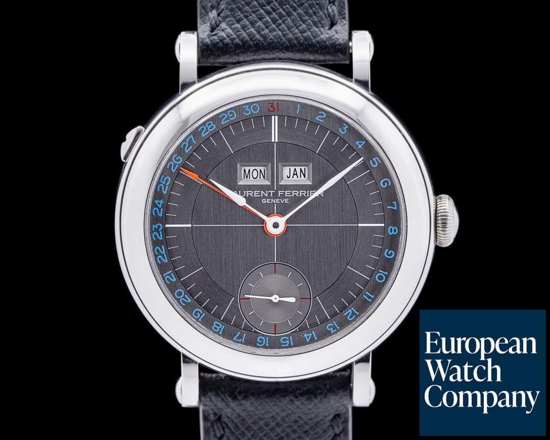 Image of Laurent Ferrier Annual Calendar Montre Ecole SS Gray Dial