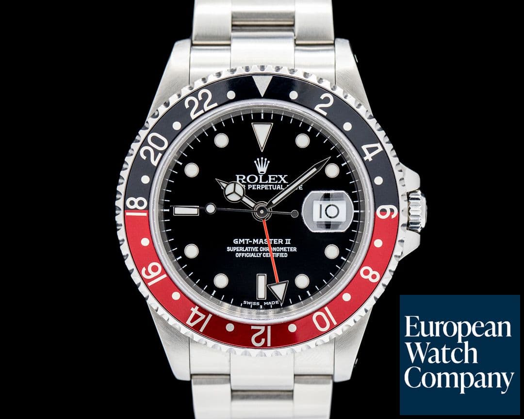 Image of Rolex GMT Master II 16710 "Coke" SS Black Dial
