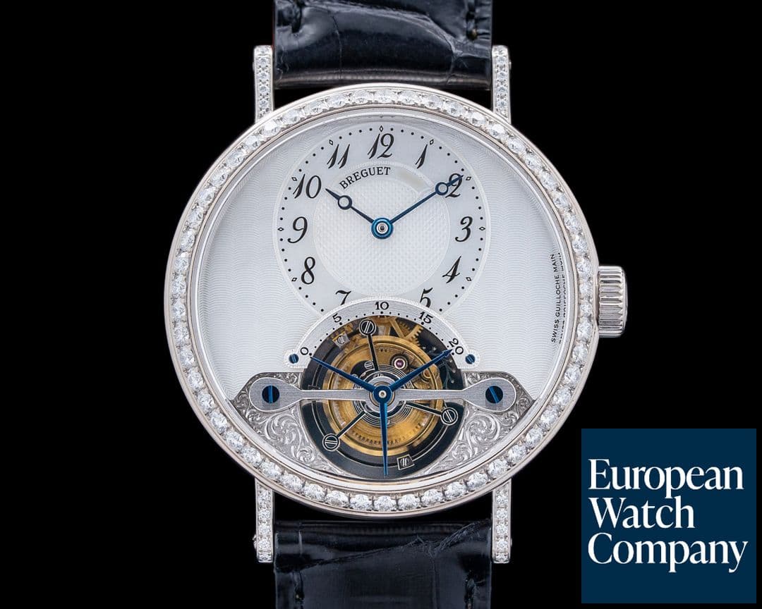 Image of Breguet Classique Complications Tourbillon 18K White Gold Diamonds MOP Dial