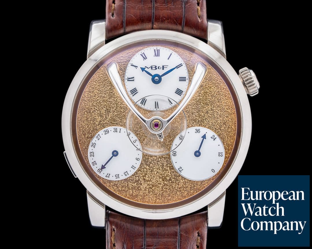Image of MB&F Legacy Machine Split Escapement 18K WG Gold Frosted Dial