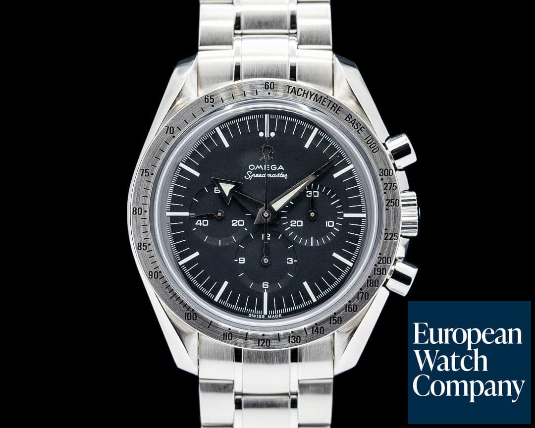 Image of Omega Speedmaster Broad Arrow SS Black Dial
