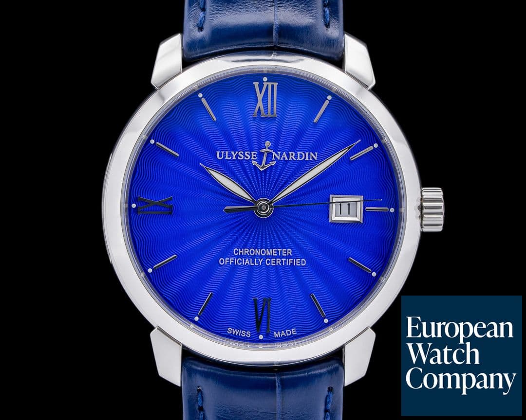 Image of Ulysse Nardin 8150 San Marco Classico Automatic 18K WG Blue Dial