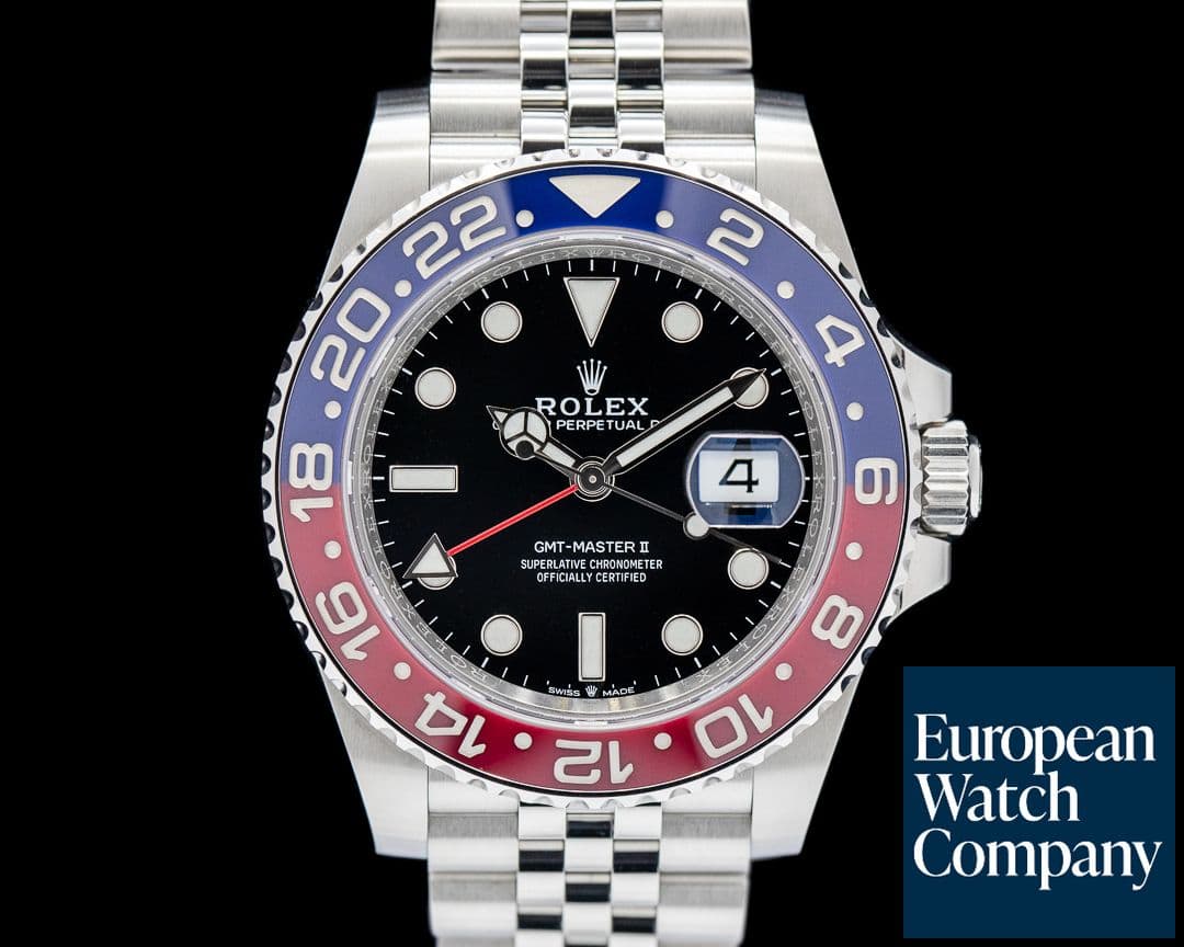 Image of Rolex 126710 GMT Master II Ceramic Jubilee "Pepsi" SS Black Dial
