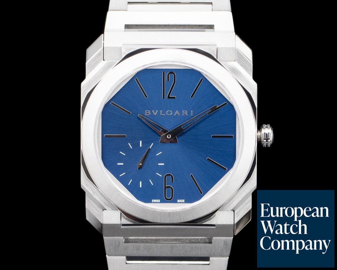 Image of Bulgari Octo Finissimo Extra Thin SS Blue Dial