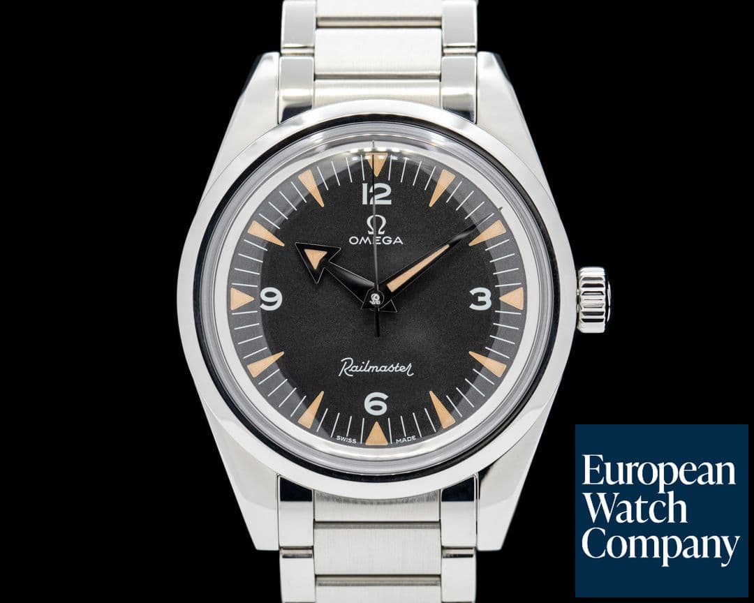 Image of Omega Seamaster Railmaster 1957 Trilogy SS Black Dial LIMITED