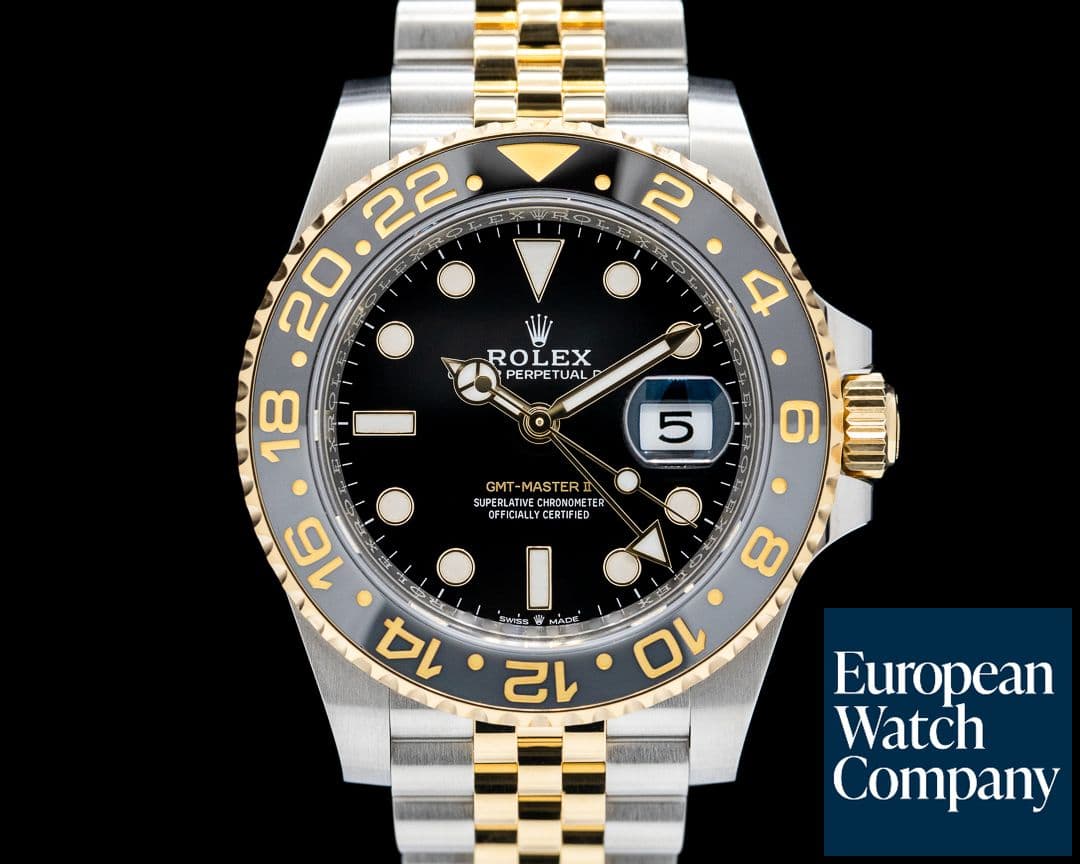Image of Rolex GMT Master II SS / 18K Yellow Gold Jubilee Black Dial