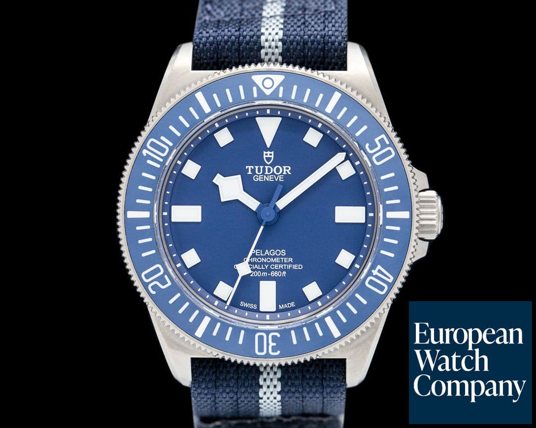 Image of Tudor 25707B Pelagos FXD Marine Nationale Titanium Blue Dial